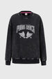 Polerón Niña Acid Wash Negro