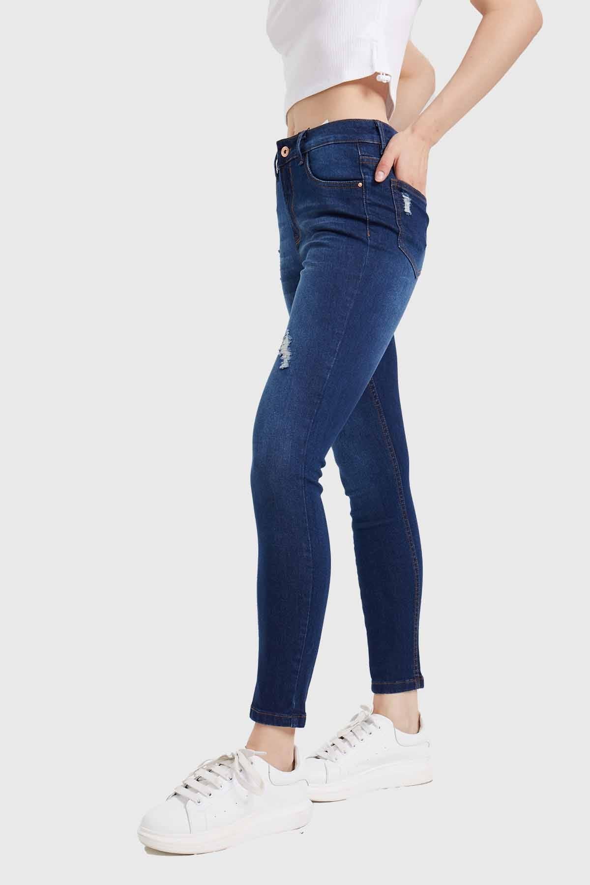 Jeans Mujer Skinny Lia Azul