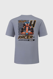 Polera Niño Print Con Gris