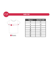 Polera Niño Oversize Estampado Azul