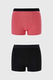 Calzón Mujer Bipack Short Tipo Boxer Rosa