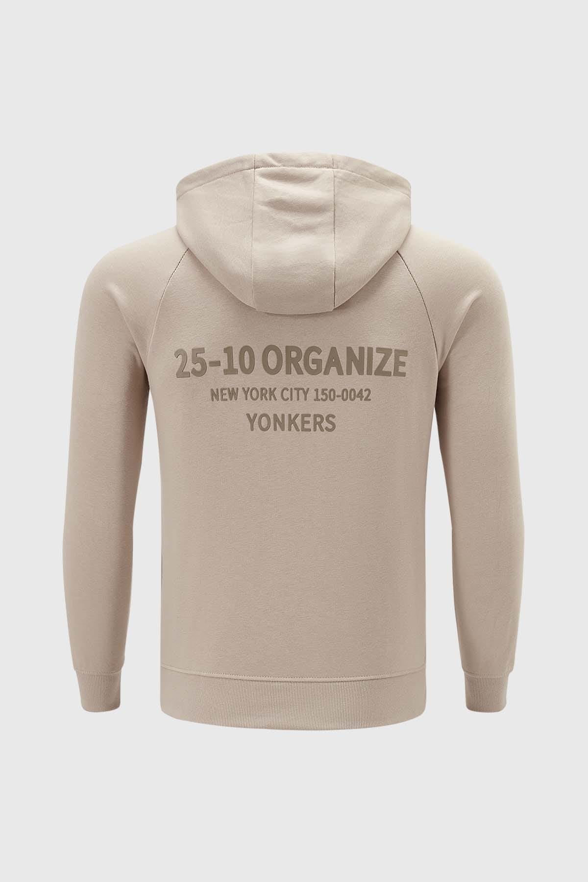 Polerón Niño Medio Cierre Beige