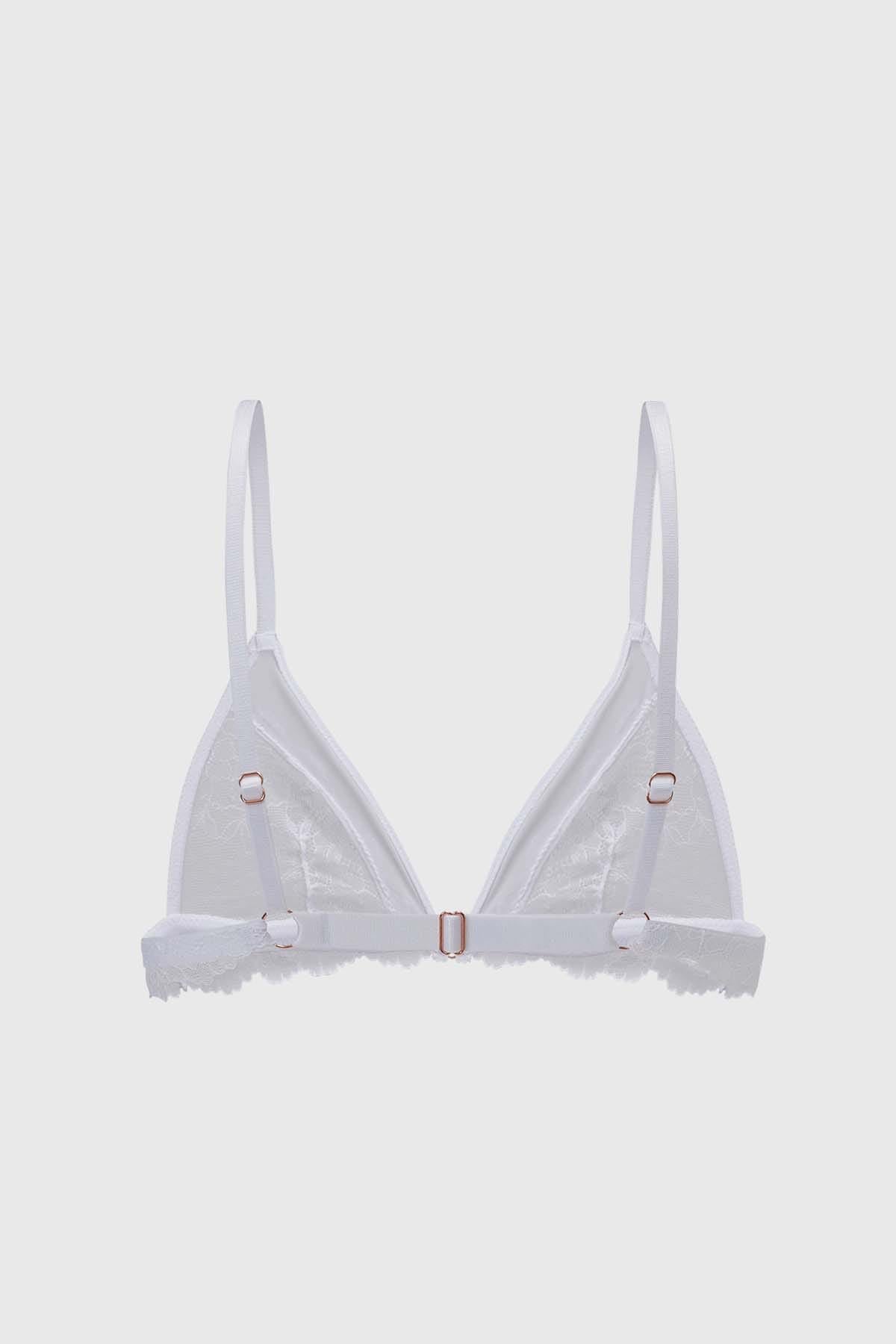 Sostén Mujer Sin Arco Encaje Blancos