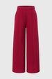 Pantalón Buzo Niña Wide Leg Burdeo