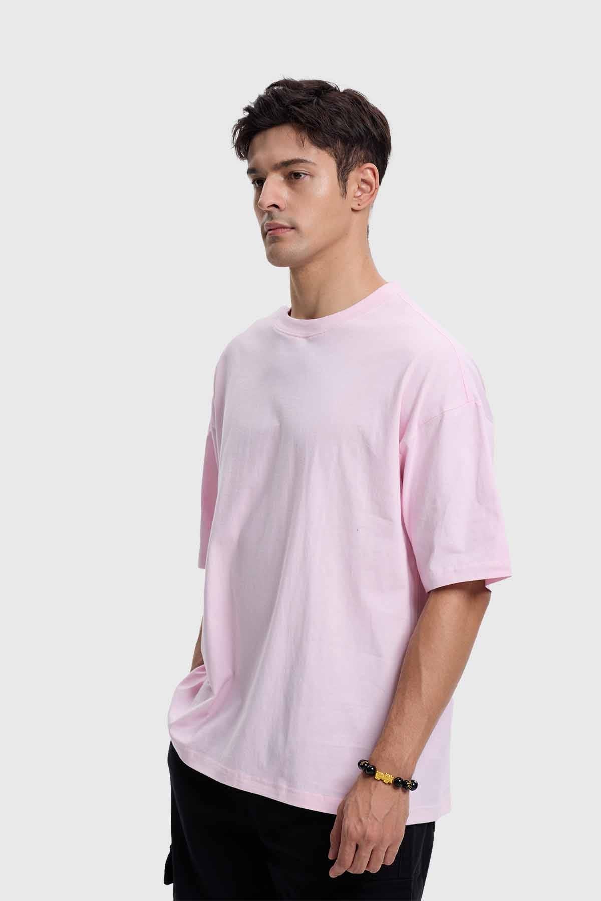 Polera Hombre Oversize Rosado