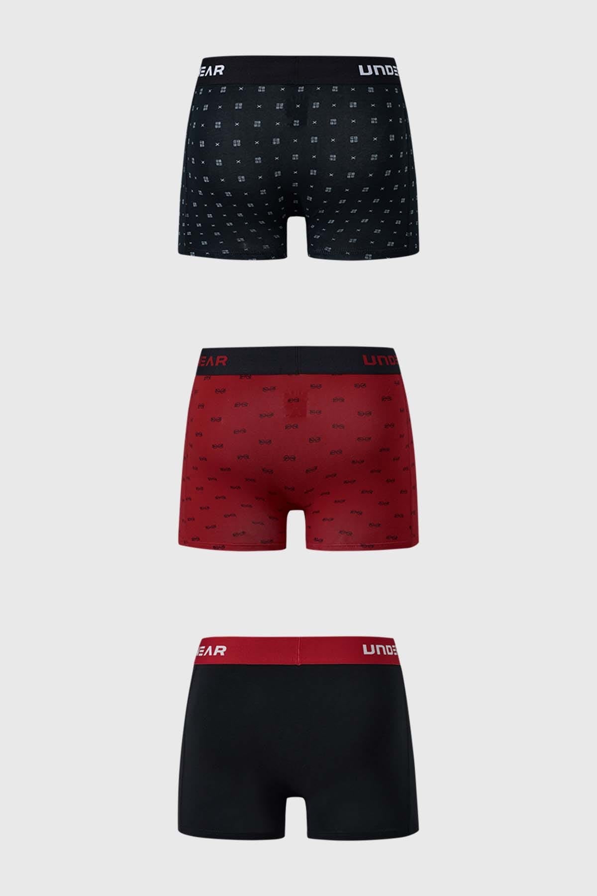 Boxer Hombre Tripack Negro