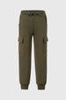 Pantalón Buzo Niño Jogger Cargo Verde