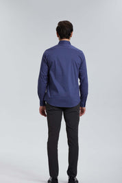 Camisa Hombre Print Azul