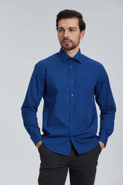 Camisa Premium Azul Oscuro
