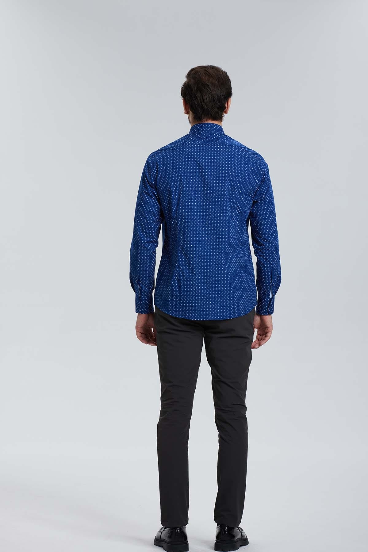 Camisa Premium Azul Oscuro