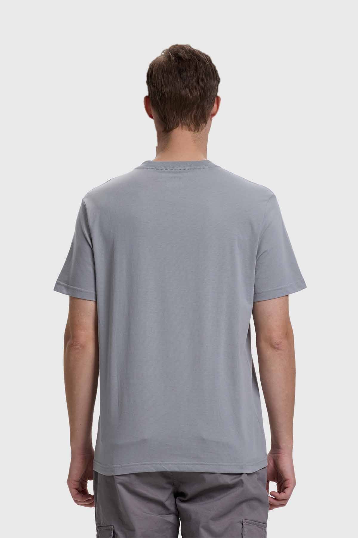 Polera Hombre Casual Básica Gris