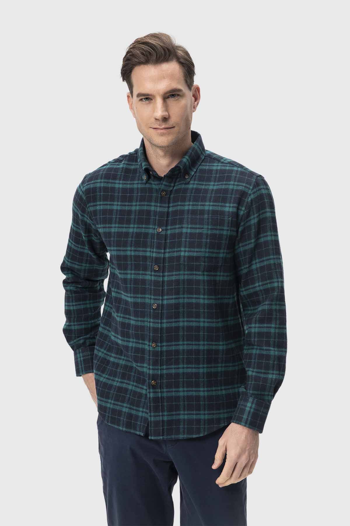 Camisa Hombre Básica Turquesa