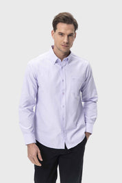Camisa Hombre Oxford Lila