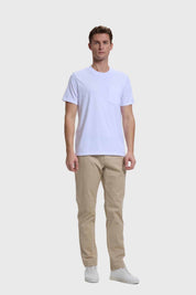 Polera Hombre Básica Con Bolsillo Blanco