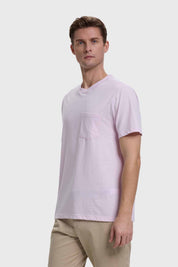 Polera Hombre Básica Con Bolsillo Lavanda
