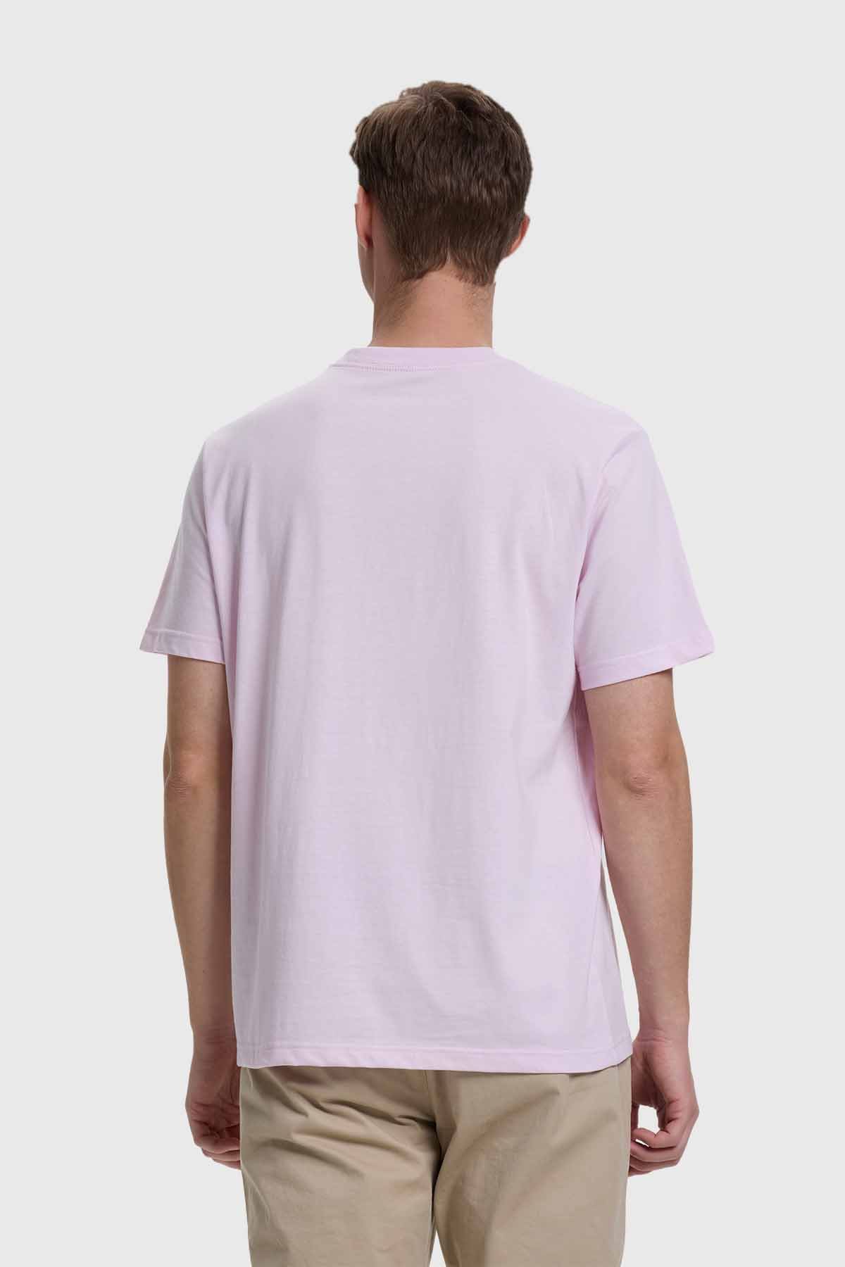Polera Hombre Básica Con Bolsillo Lavanda