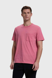 Polera Hombre Básica Con Bolsillo Palo Rosa