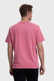 Polera Hombre Básica Con Bolsillo Palo Rosa