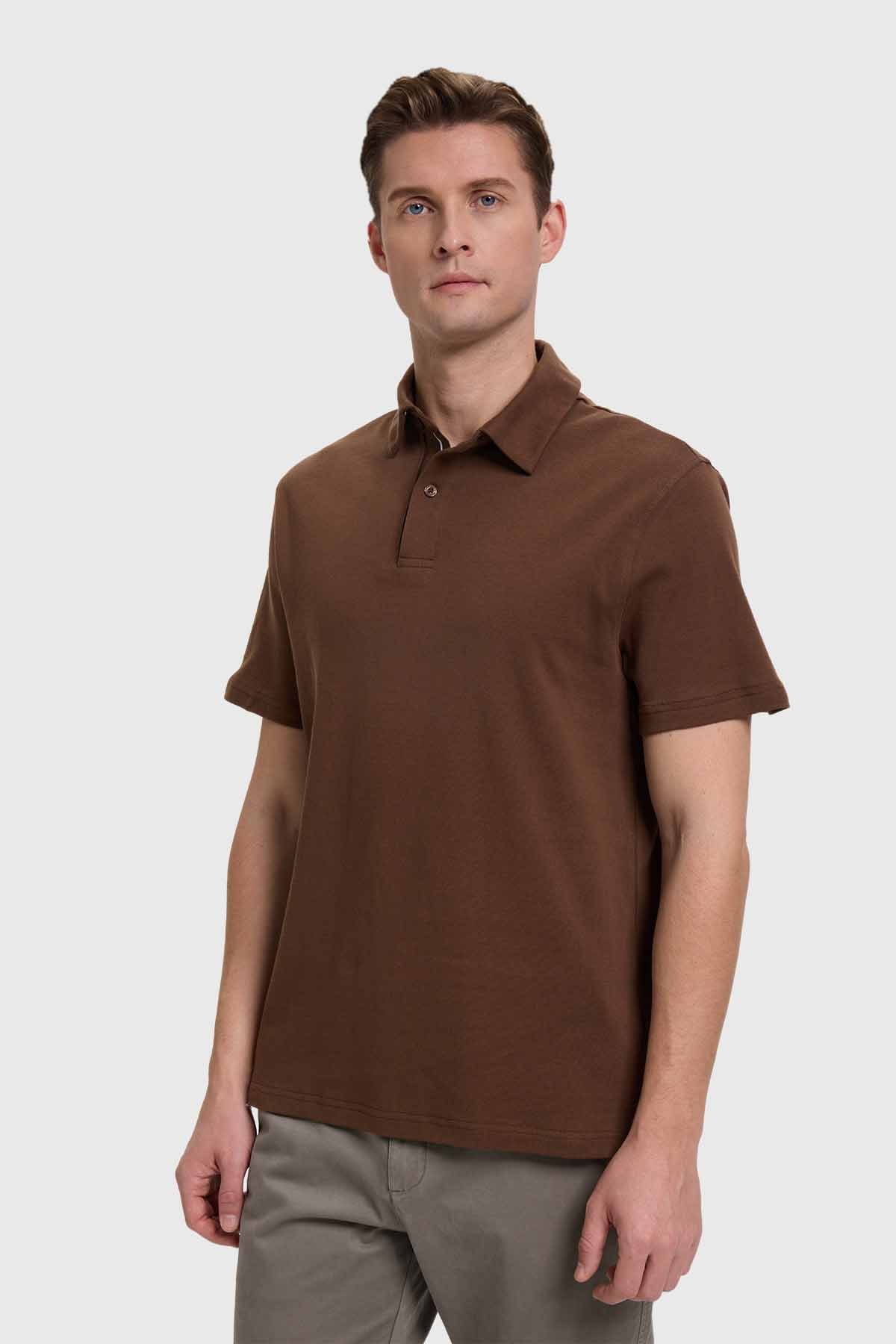Polera Hombre Café
