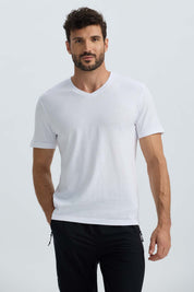 Polera Hombre Básica Blanco Blanco / XXL
