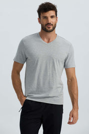 Polera Hombre Básica Gris Melange Gris / XXL