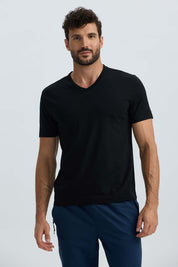 Polera Hombre Básica Negro Negro / XXL