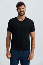 Polera Hombre Básica Negro Negro / XXL