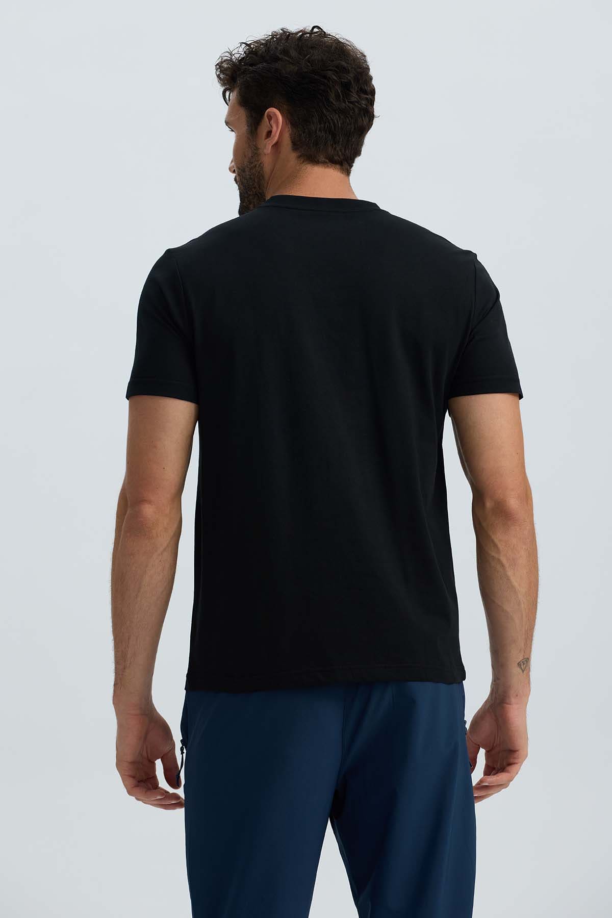 Polera Hombre Básica Negro Negro / XXL