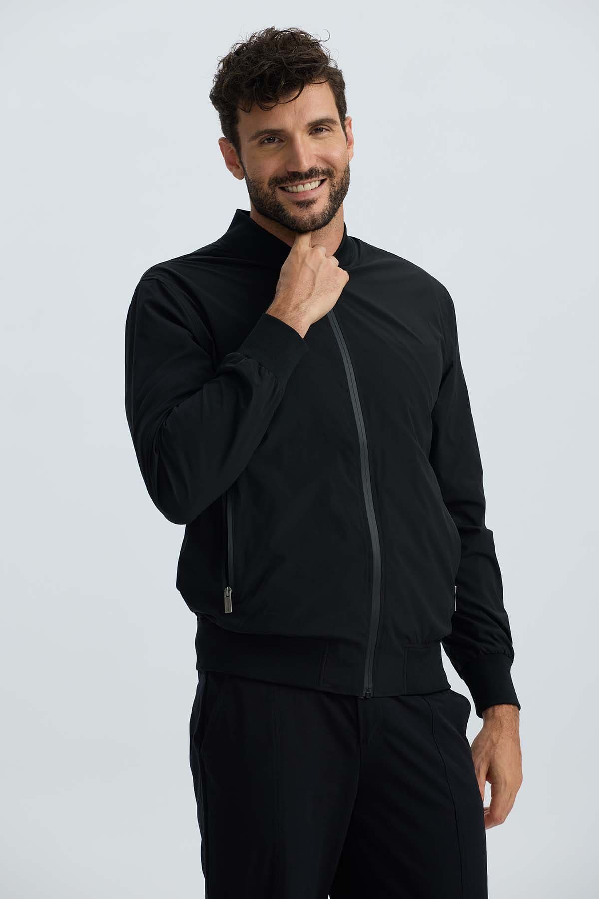 Chaqueta Hombre Bomber Negro Negro / XXL