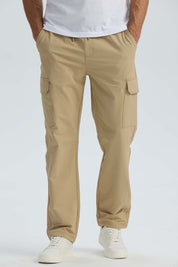 Pantalón Hombre Cargo Casual Slim Kaki Beige / 54
