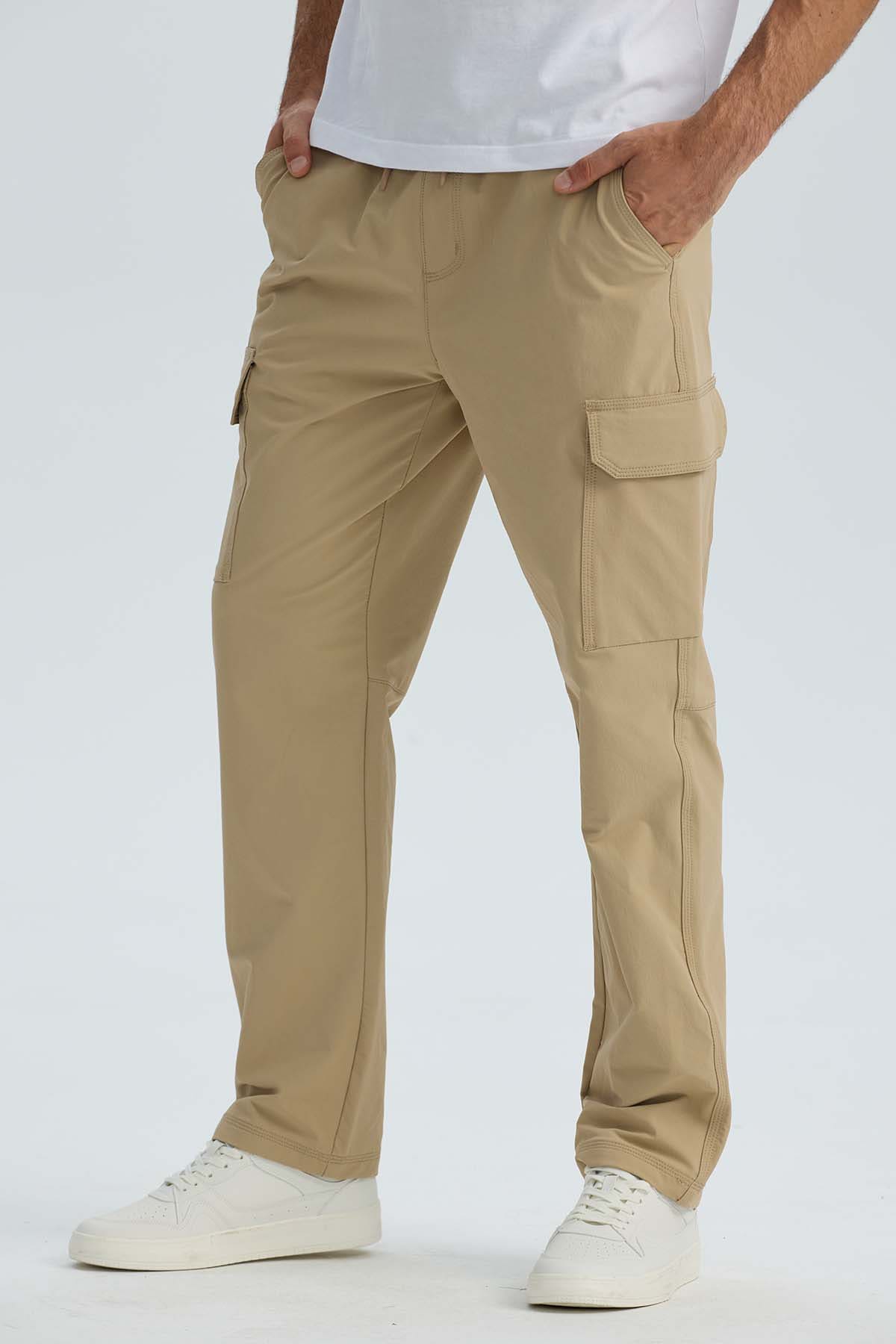Pantalón Hombre Cargo Casual Slim Kaki Beige / 54