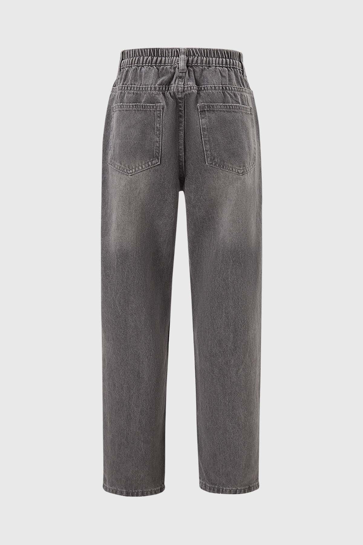 Jeans Niño Roturas Gris