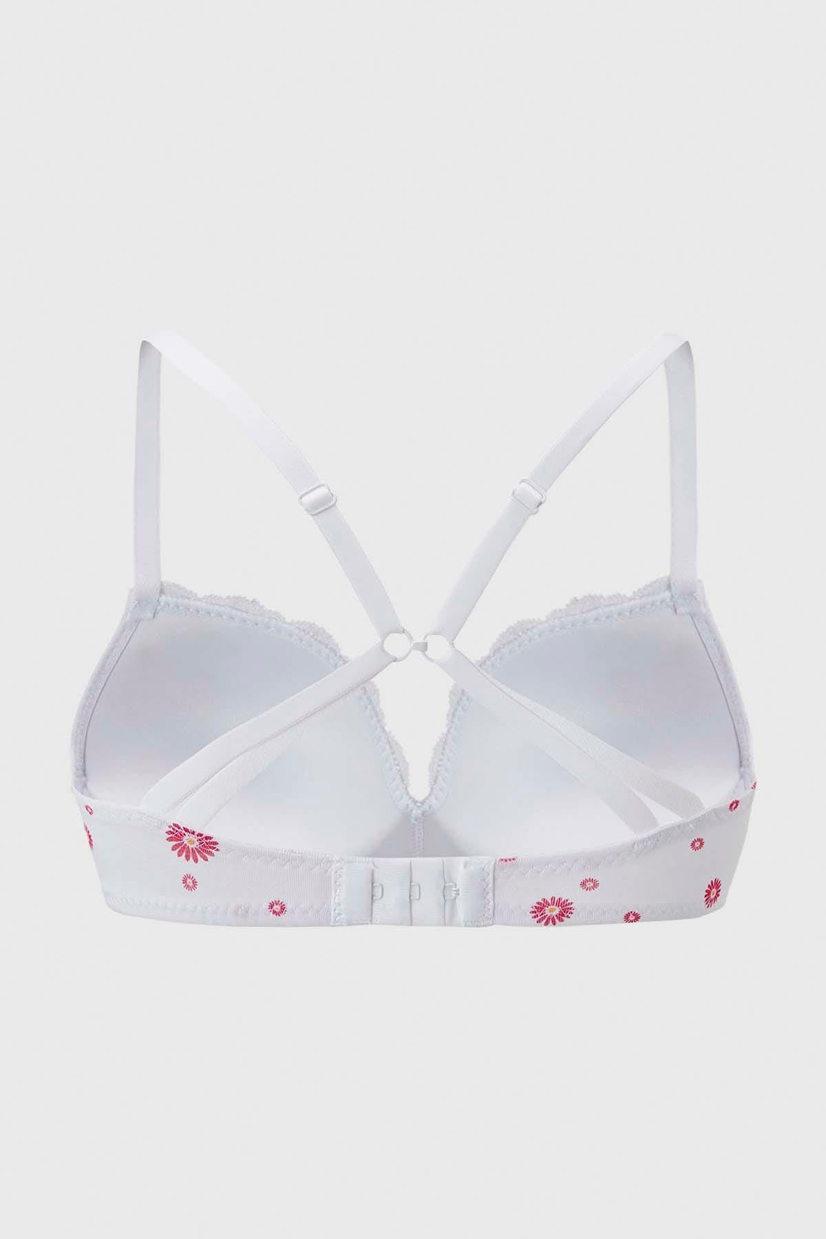 Sostén Mujer Peto Broche Blanco