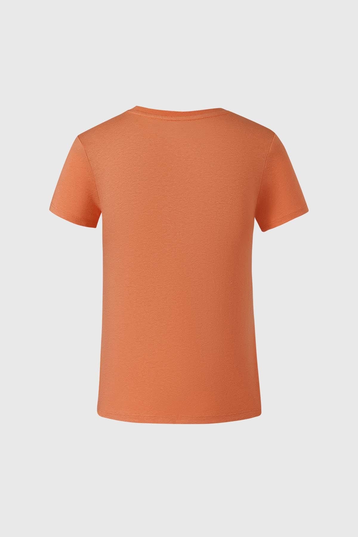 Polera Niña Print Naranjo I
