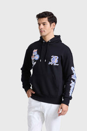 Polerón Hombre Hoodie Print Negro