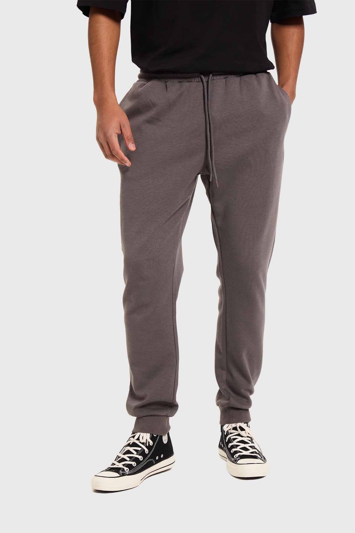 Pantalón jogger algodón gris básico – Fashion´s Park