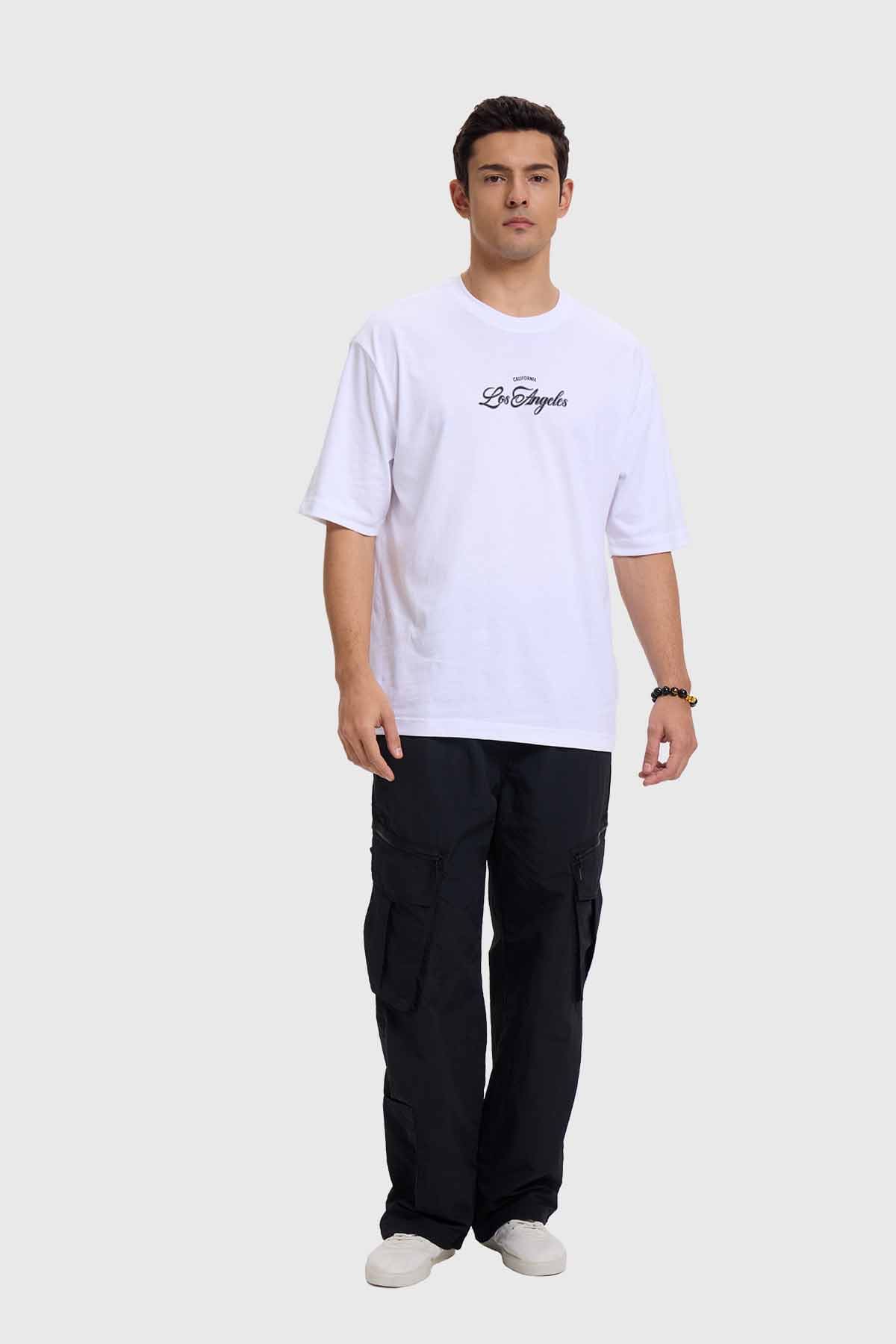 Polera Hombre Print Blanco X Blanco / M