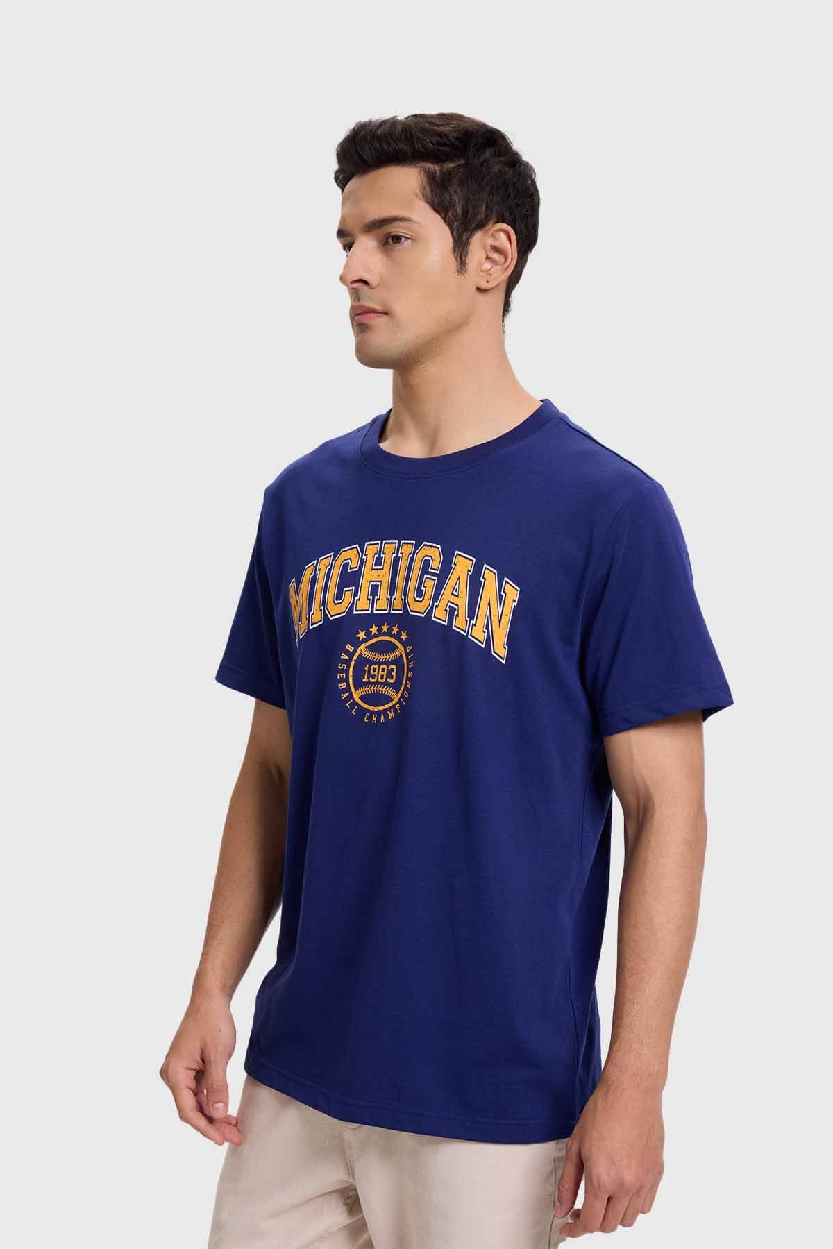 Polera Hombre Sports Basket Azul Azul / XL