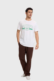 Polera Hombre Sports Basket Blanco Blanco / S