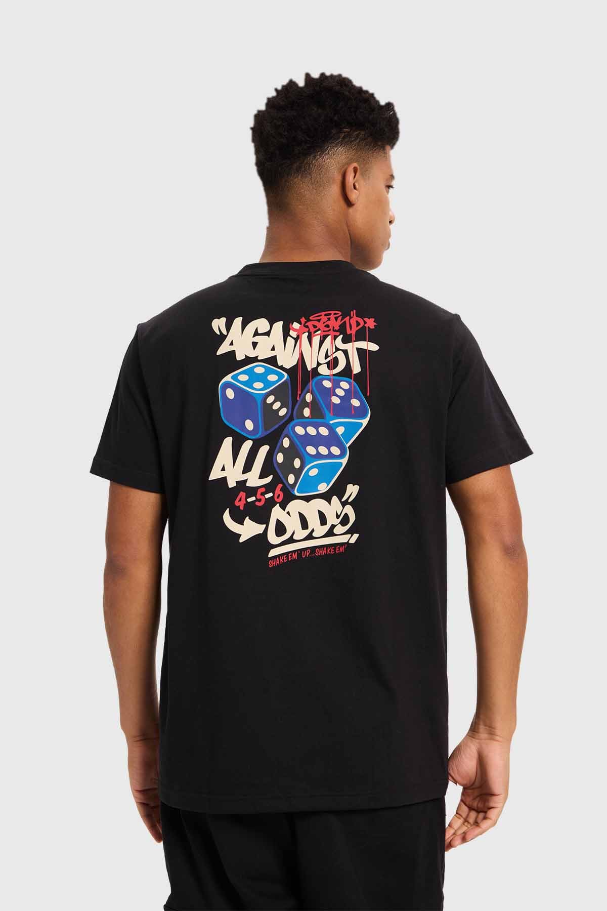 Polera Hombre Print Negro Negro / S