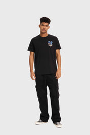 Polera Hombre Print Negro Negro / S