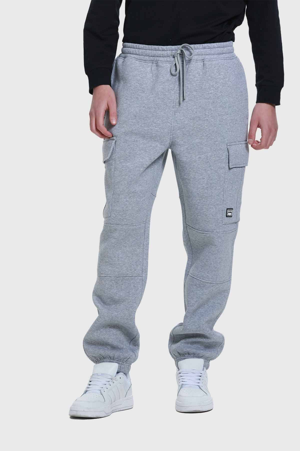 Pantalón jogger algodón gris melange cómodo – Fashion´s Park