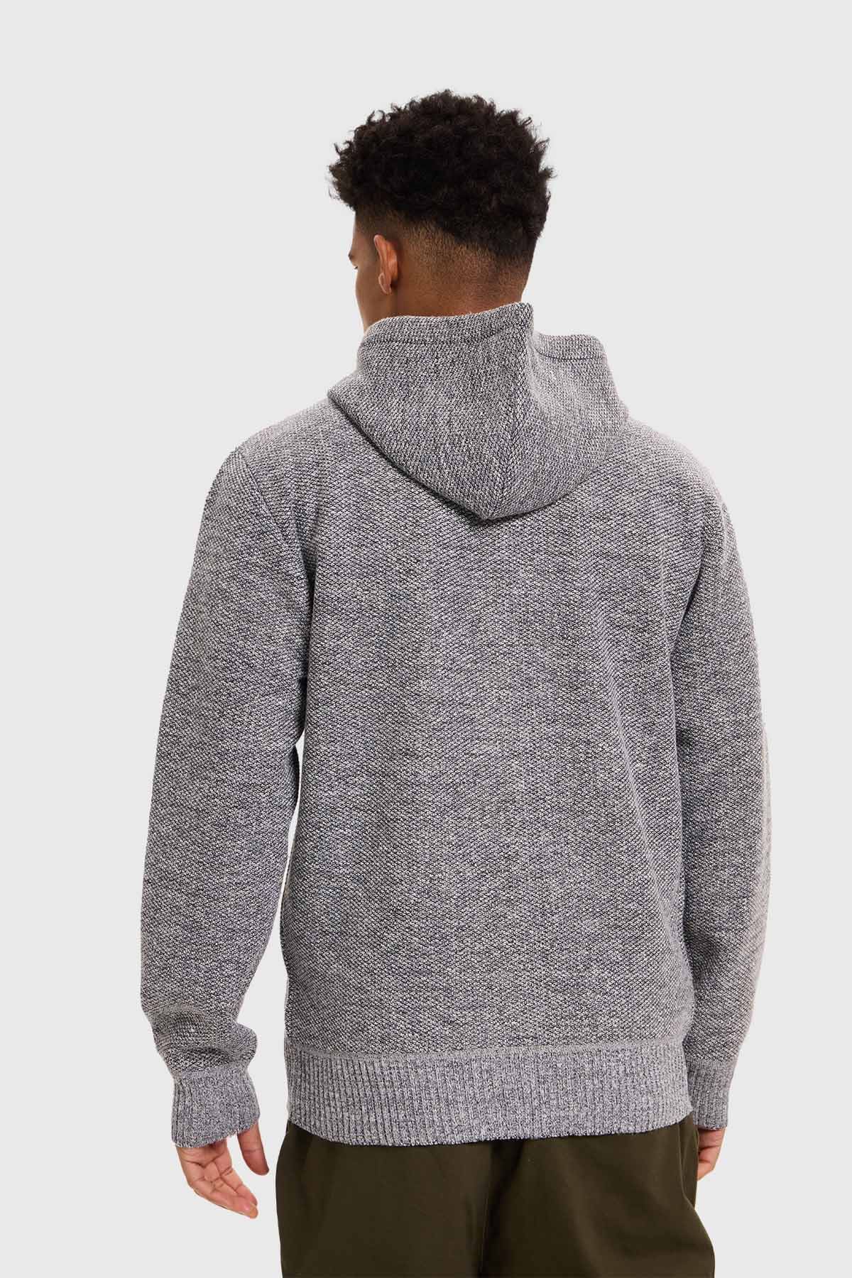 Sweater Hombre Hoodie Gris Gris / XXL