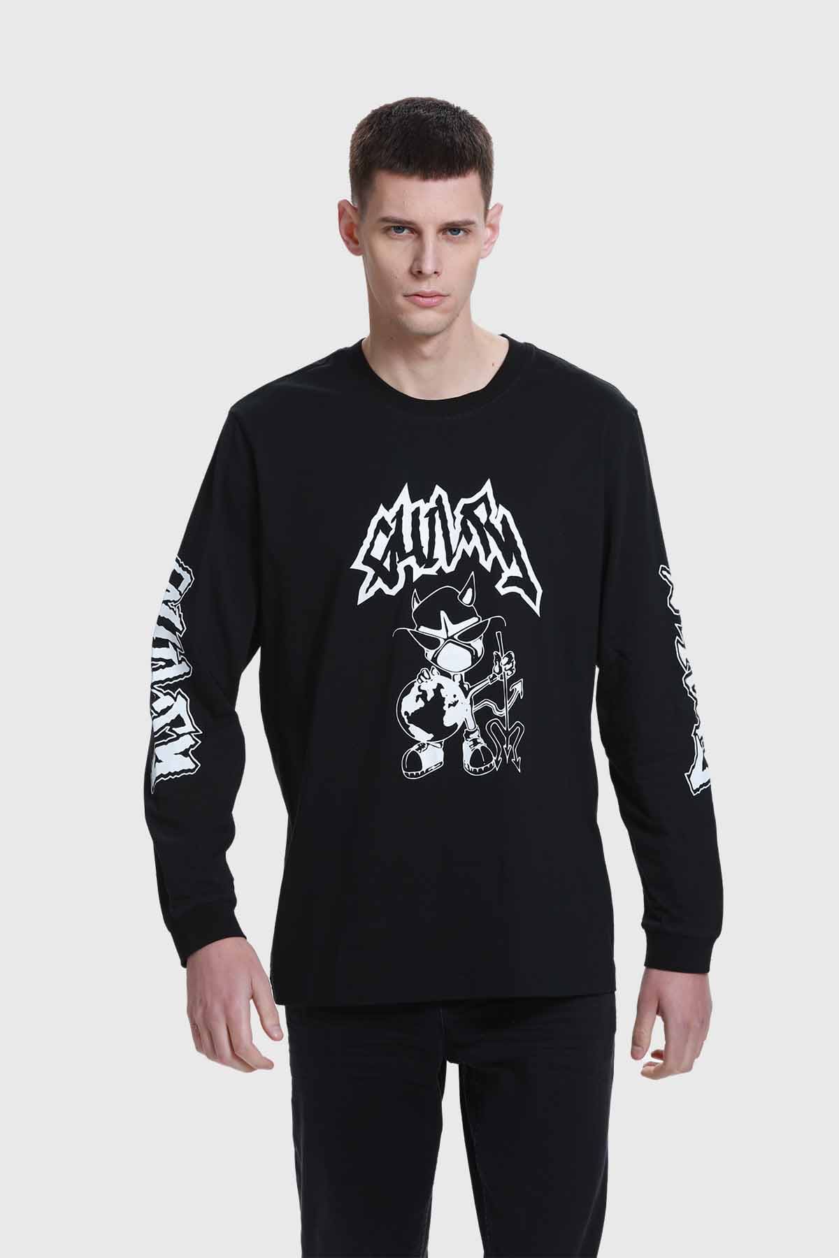 Poleras Fashion Park Hombre Polera Hombre One Piece Negro - Main Image