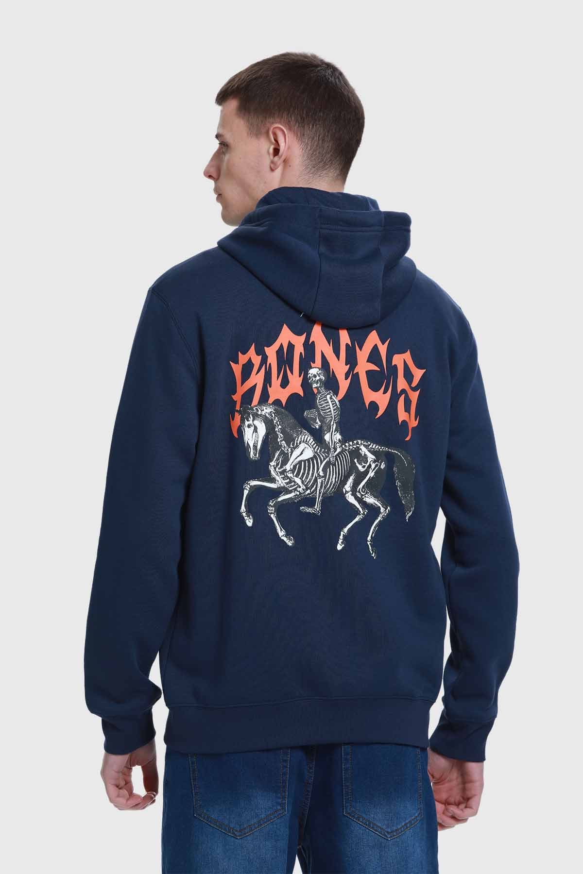 Polerón Hombre Hoodie Azul Azul / M