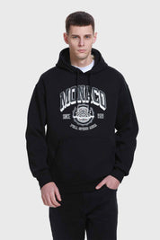 Polerón Hombre Print College Negro Negro / XXL