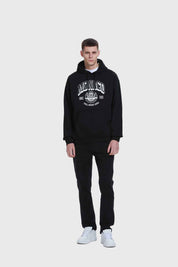 Polerón Hombre Print College Negro Negro / XXL