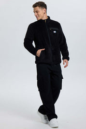 Polar Hombre Bolsillo Aplicación Taslán Negro Negro / XXL