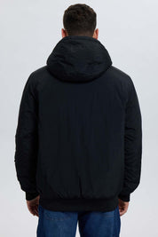 Chaqueta Hombre Gorro Negro Negro / XXL