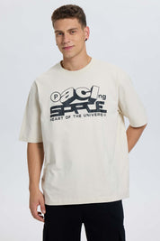 Polera Hombre Beige Beige / XXL